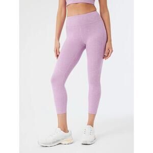 Outdoor Voices TechSweat 7/8 Leggings Heathered Pink High Rise Cropped Small